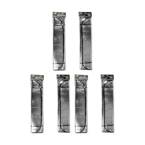 3PK AutoShift Foldable Windscreen Sunshade Vehicle Accessory 147x70cm Silver