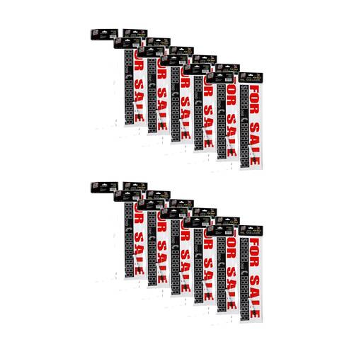 12PK AutoShift Car/Vehicle Label/Sign For Sale Sign w/Dry Erase Marker 58x15cm