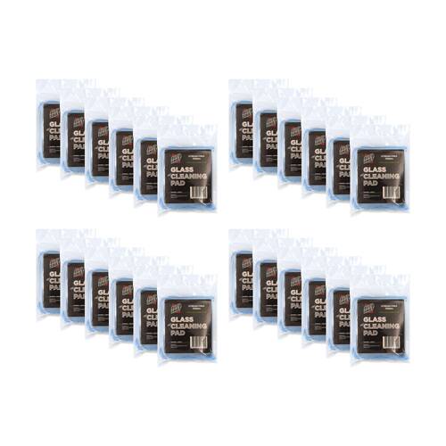 24PK AutoShift Glass Cleaning Pad Streak Free Automotive Accessory 13x11cm Blue