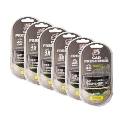 6PK AutoShift Car Air Freshener Canister 45 Day Scent Auto Accessory Assorted