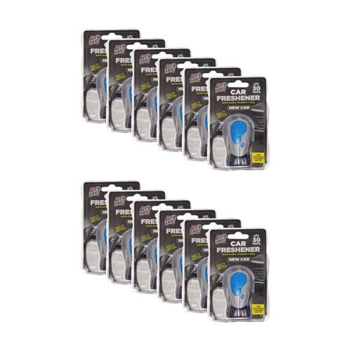 12PK AutoShift Car Air Freshener w/Scent Intensity Dial Auto Accessory Assorted