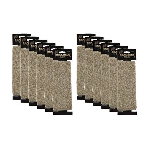 12PK AutoShift Universal Seat Belt Pad Easy to Fit Automotive Accessory 23cm 