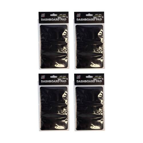 4PK AutoShift Car Dashboard Pad/Mat Anti Slip Keep Essentials in Place Black