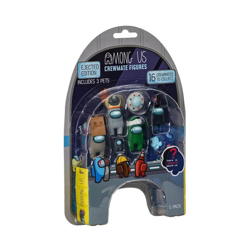 5pc Among Us Crewmate Collectable Figurines Blister Set Assorted 8y+