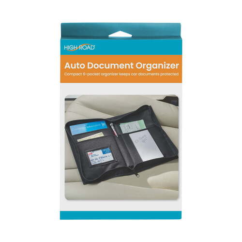 Hig Road Auto Document Organiser Car/SUV Registration Holder/Pocket