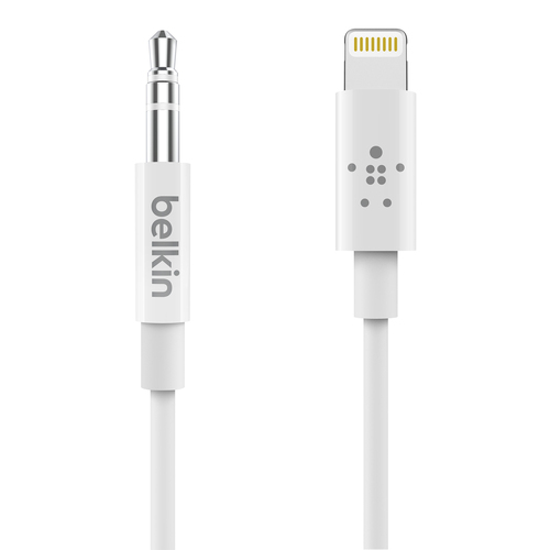 Belkin 3.5mm Audio Cable with Lightning MFI-Certified  0.9m - WHT