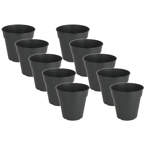 10PK Artevasi Madagascar Indoor/Outdoor Garden Pot 17x16.2cm Anthracite