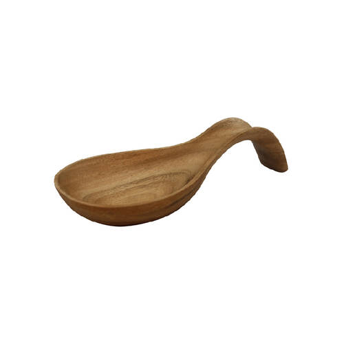 Darlin Acacia Wood Spoon Rest Kitchen Heat Resistance 22x11cm Brown