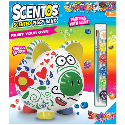 Scentos Scented Paint your own Piggy Bank