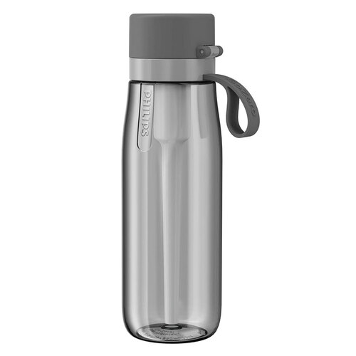 Philips Go Zero 680ml Daily Straw Filtration Bottle - Grey