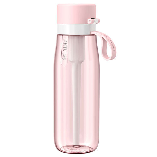 Philips Go Zero 680ml Daily Straw Filtration Bottle - Pink