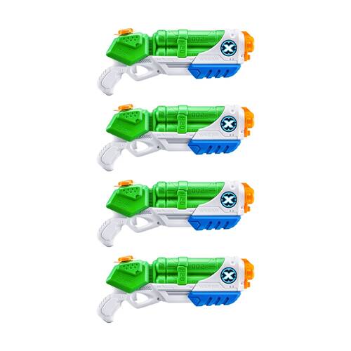 4PK Zuru Xshot Water Blaster Typhoon Thunder Gun Kids/Children - 5y+