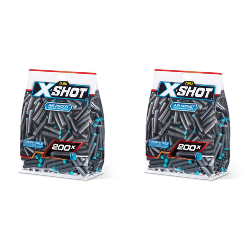 2x 200pc Zuru Xshot Elite Dart Refills Kids Outdoor Toy 8y+
