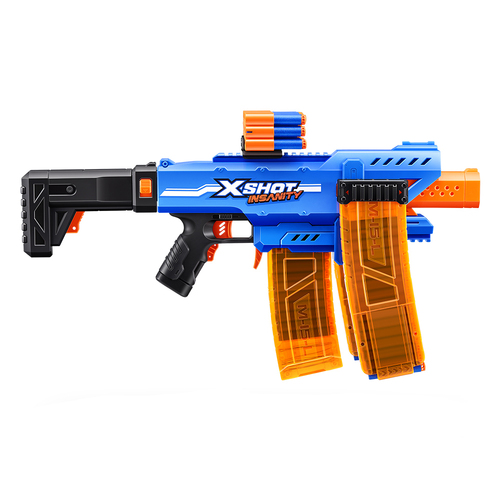 Zuru Xshot Insanity Motorised Clip Blaster w/ 72 Darts Toy 8y+