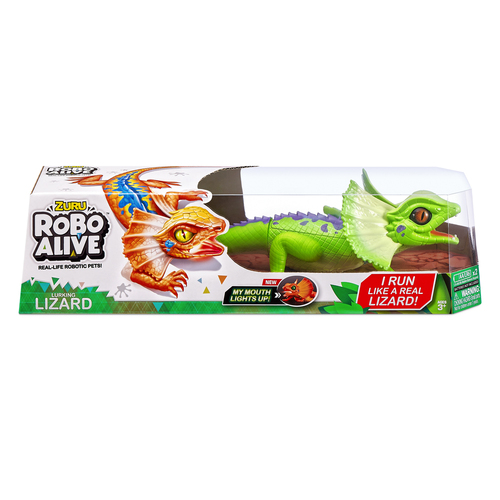 Zuru Robo Alive Light-Up Frill Neck Lizard Toy Assorted Kids Toy 3+