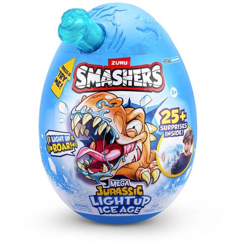 Zuru Smashers Dino Ice Age Light-Up Mega Egg Miniatures Kids/Children - 3y+