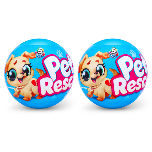 2PK Zuru 5 Surprise Pet Rescue Surprise Collectible Capsule Kids Toy 3+