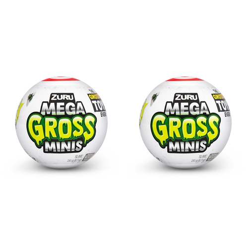 2PK ZURU 5 Surprise Mega Gross Minis Series 2 Toy Assorted 3y+