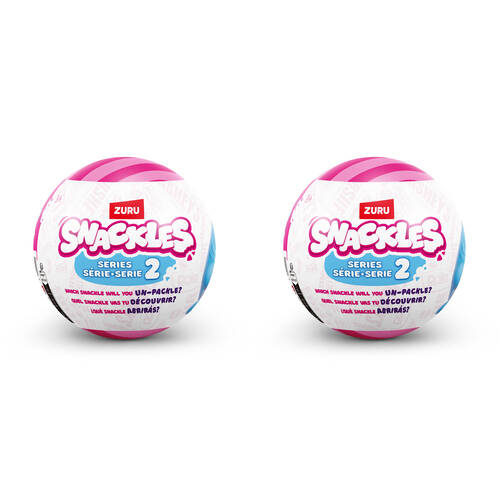 2PK Zuru Snackles S2 Mystery Capsule Plush Toy 5 Inch - Assorted 3y+