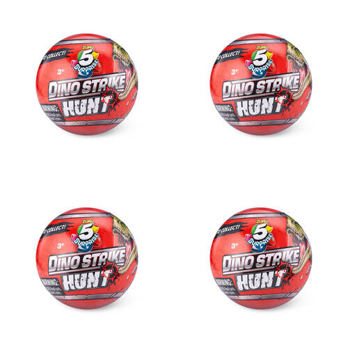 4PK Zuru 5 Surprise Dino Mix & Match Mystery Capsule Toy - Assorted 3y+