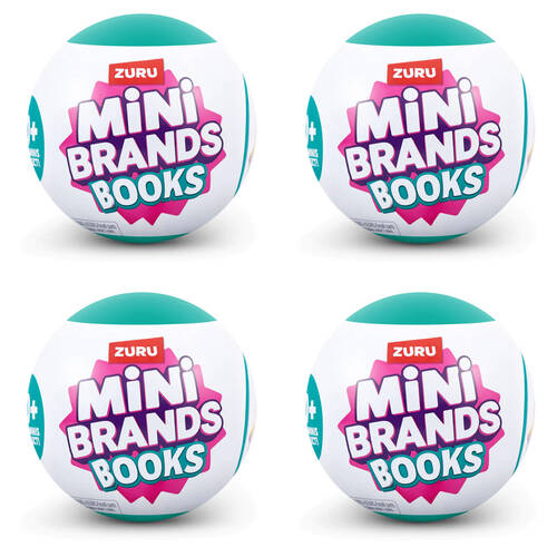 4PK Zuru Mini Brands Books S2 Mystery Book Toys Kids - Assorted 3y+