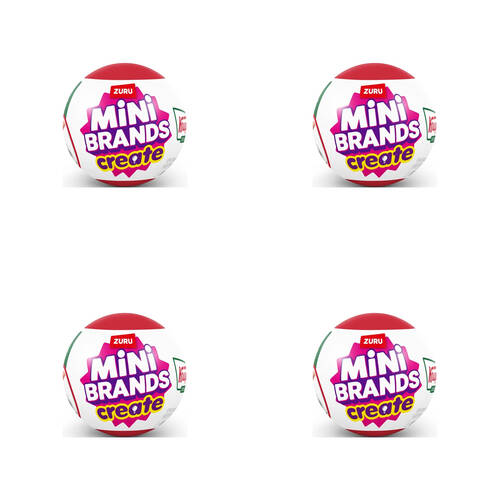 4PK Zuru Mini Brands Create Krispy Kreme Display Pack Miniatures Kids/Children 14y+