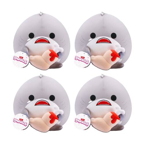 4PK Zuru Snackles 8In Adorable Soft Toy Plush for Kids/Baby - 0y+ Assorted