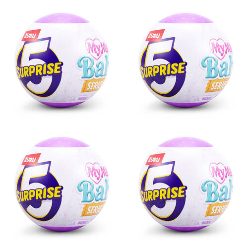 4PK Zuru 5 Surprise My Mini Baby Series 2 Display Dolls Miniatures Kids/Children 3y+