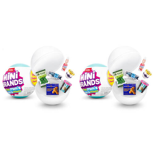 2PK Zuru Mini Brands Fill the Fridge Minis Display Pack Playset Kids/Children 8y+