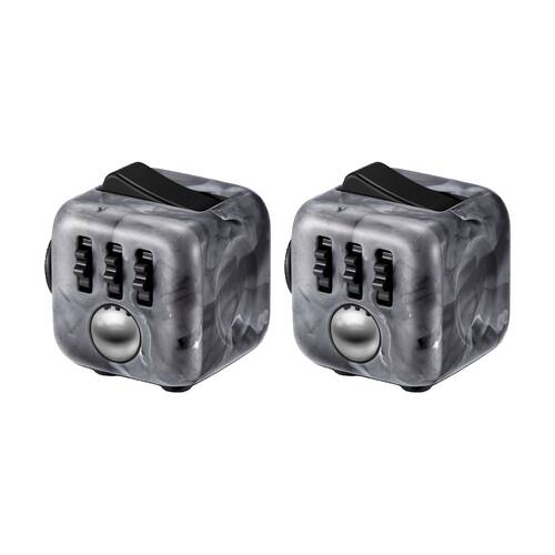 2PK Zuru Original Fidget Cube Marble Action Figure Kids/Children - 3y+ Assorted