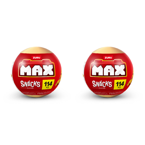 2PK Zuru Max Premium Snack Series Building Toy Assorted 8y+