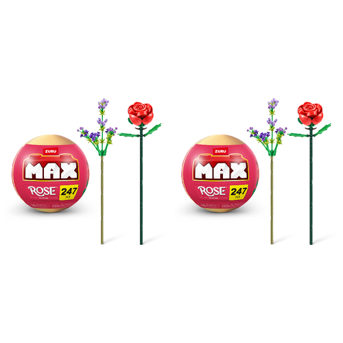 2PK Zuru Max Premium Rose Collection Series Building Toy Set