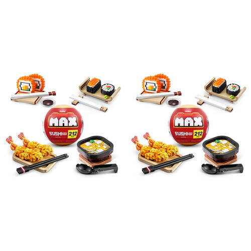 2PK Zuru Max Premium Sushi Bar Brick Building Set Collection Kids/Children 8y+
