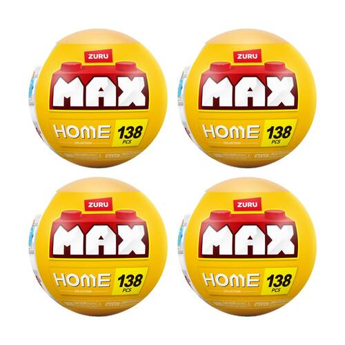 4PK Zuru Max Premium Home Series 1 Miniatures Kids/Children - 3y+ Assorted