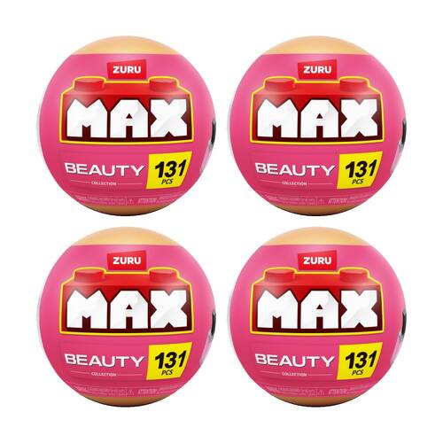 4PK Zuru Max Premium Beauty Series 1 Nail Polish Miniatures Kids/Children - 8y+