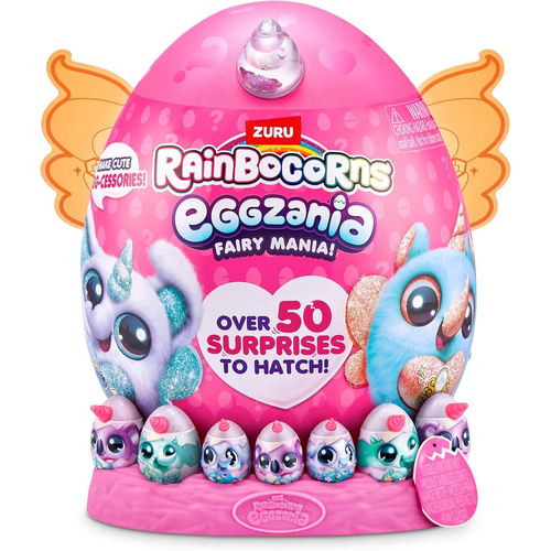 ZURU Rainbocorns Eggzania Fairy Mania Giant Surprise Kids Toy Assorted 3y+