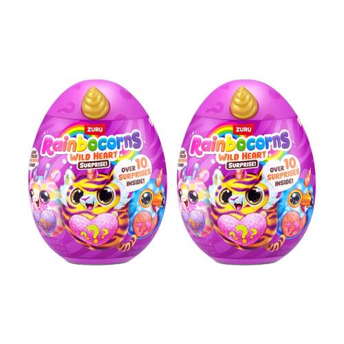 2PK Zuru Rainbocorns Sparkle Wild Heart Surprise Series 1 Toy - 3y+ Assorted