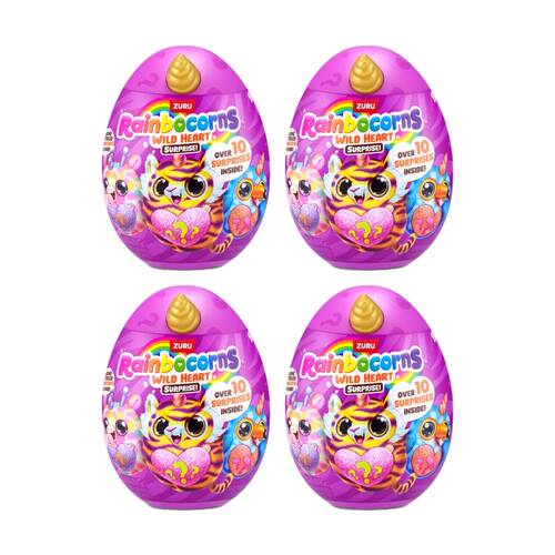 4PK Zuru Rainbocorns Sparkle Wild Heart Surprise Series 1 Toy - 3y+ Assorted