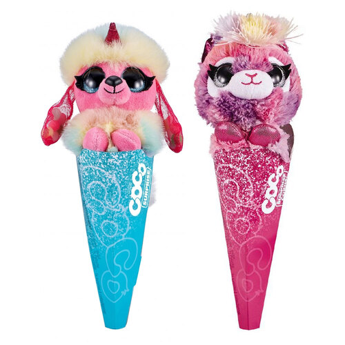 2PK Zuru Coco Surprise Fantasy Cone Plush Kids/Children Toy Assorted 3+