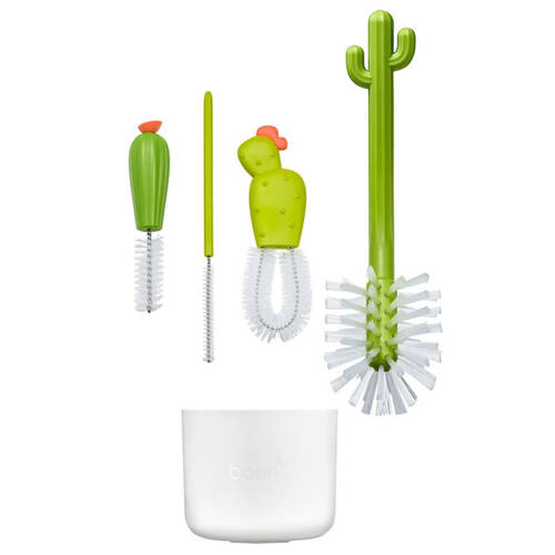 4pc Boon Cacti Bottle Brush Set - White/Green