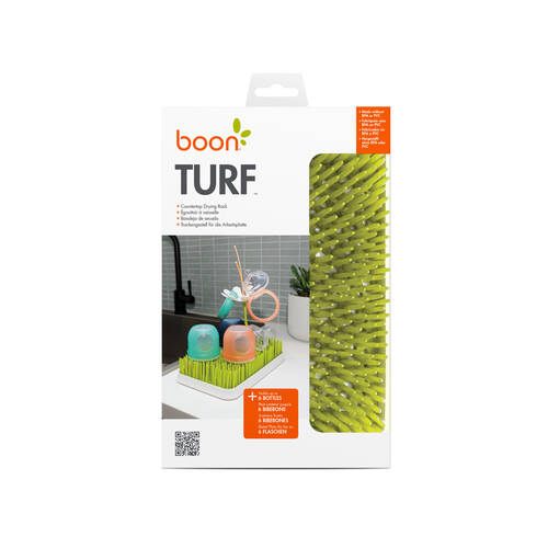 Boon Turf Counter Top Dish Bottle Drying Rack 17x27cm - Green
