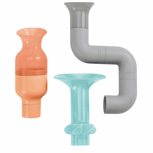 Boon Tubes Building Bath Toy Childrens Set Aqua/Grey 12m+