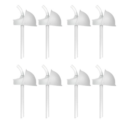 4x 2PK Boon Nursh Silicon Straw Conversion Top for Bottles Grey 6 Months+