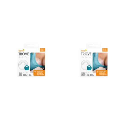 2PK Boon Trove Silicone Manual Breast Pump 88ml 11x11cm - White