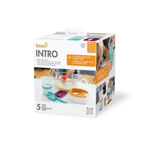 5pc Boon Intro Toddler Food Prep Kid Safe Cooking Utensil Set 3y+