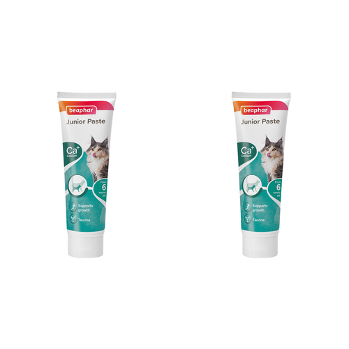 2PK Beaphar Duo Active Paste Junior Cat 100G Cleaning Grooming Care