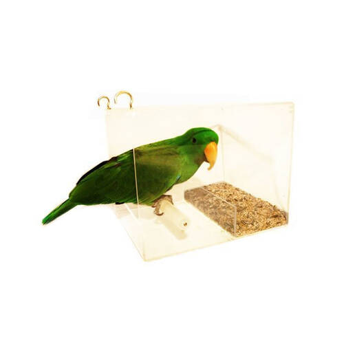 SeedMate Garden/Outdoor Acrylic Hanging Bird Feeder Large - Clear