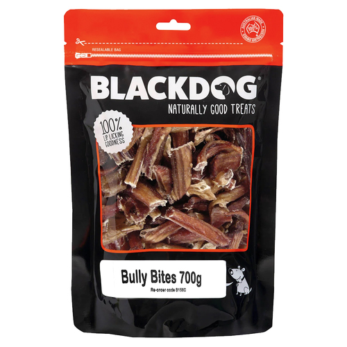 Blackdog Bully Bites Dog Chews Dried Treats 700g 