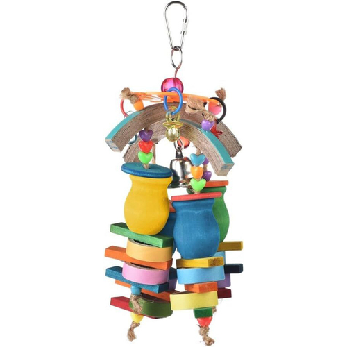 Nature Island 23cm Hanging Candle Cup Forager Bird Pet Cage Toy