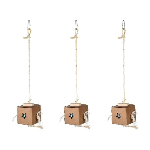 3x Nature Island Hanging Shred & Find Foraging Pet Bird Cage Toy